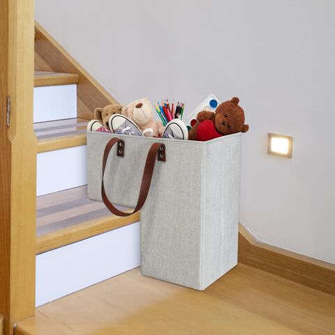 Buy Wholesale China Stair Step Storage Organizer Decor Folding Baskets For Stairstep With Leather Handles Foldable Staircase Basket For Home Office Stair Basket at USD 4.5 Global Sources