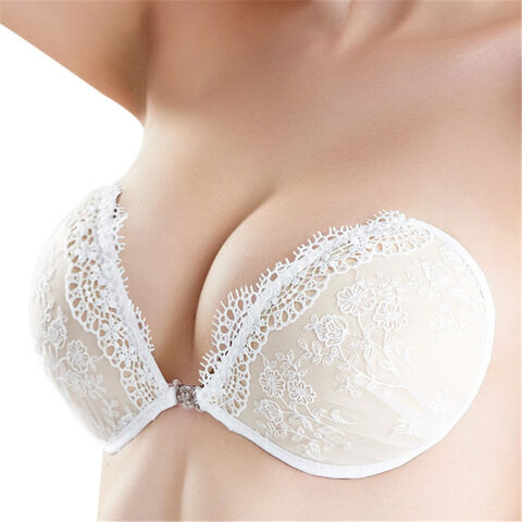 Womens Push Up Sticky Strapless Backless Silicone Self Adhesive Invisible  Bra