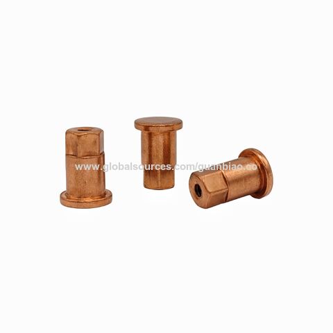 Écrous Hexagonaux En Cuivre Pur T2 - Lot De 2 Pièces M12, Écrous En Cuivre Rouge Haute Conductivité
