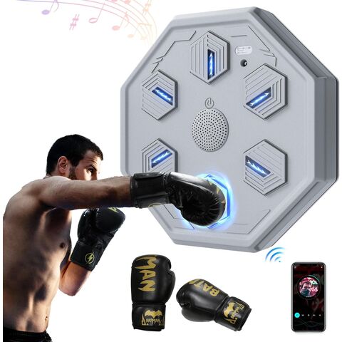 Smart Electronic Boxing Toy With Music And Reaction Target, Blue