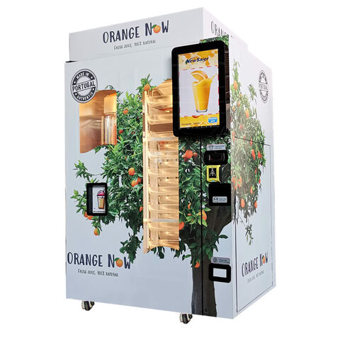 Fruit And Salad Vending Machines Freshly Squeezed Orange Juice