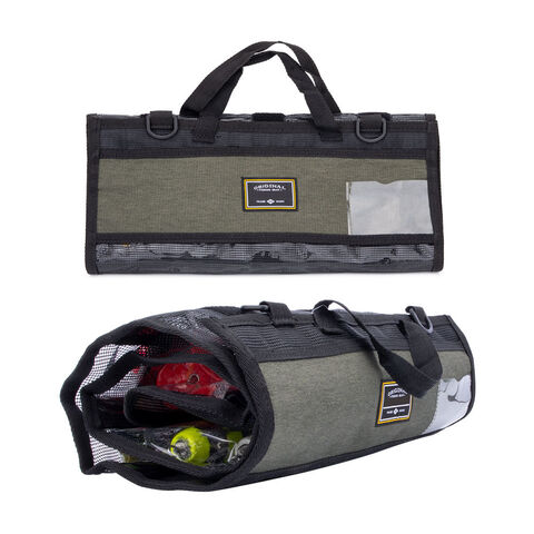 1pc Green Camouflage Fishing Bag, Outdoor Sports Lure Fishing Accessories  Bag, Fishing Reel, Bait And Hook Storage Bag