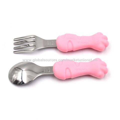 Buy Wholesale China Plastic Cute Handle Children Cutlery Eco