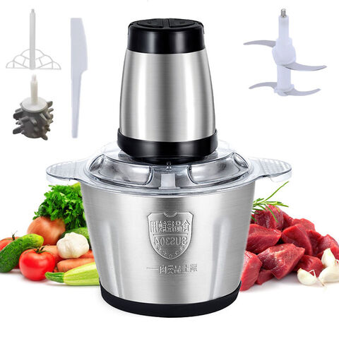 Kitchen Small 2L 3L Stainless Steel Electric Yam Pounder Fufu Pounding Machine Vegetable Food Grinder Blender Mixer Meat Chopper for sale at factory direct price