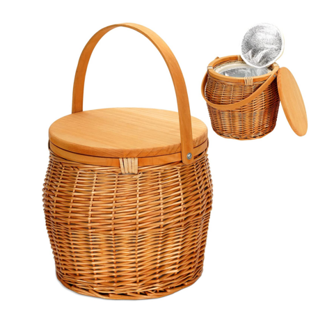 Buy Wholesale China Willow Camping Party Hamper With Handle Cooler