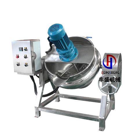 Wholesale industrial boiling pot with mixer For Production Efficiency 