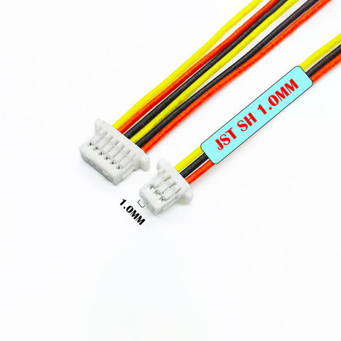 5 Sets Of Micro JST SH 1.0mm 6-Pin Connectors - Male & Female With Wires