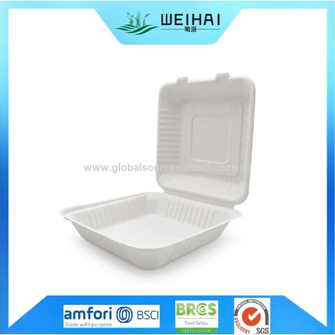 Buy Wholesale China Disposable Lunch Container 1300ml Bagasse