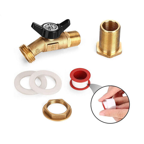 1" Brass L-Port Ball Valve – 600 WOG, Female NPT Threaded, 3-Way, MadHornets