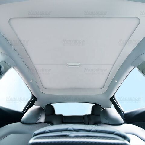 Model 3/Y Retractable Glass Roof Roller Sunshade (Fabric Style) by