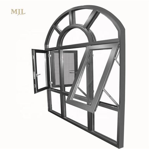 Mjl Half Moon Hurricane Impact Aluminum Windows Glass Awning Casement ...