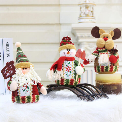 Christmas Old Man Snowman Elk Long Leg Doll Christmas Shopping