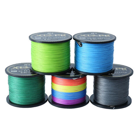 12 Strands Braided Fishing Line 1000m 500m Colorful Super Strong