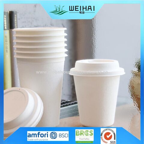 Buy Wholesale China Insulating Paper Cup Bagasse Disposable Coffee Cup ...