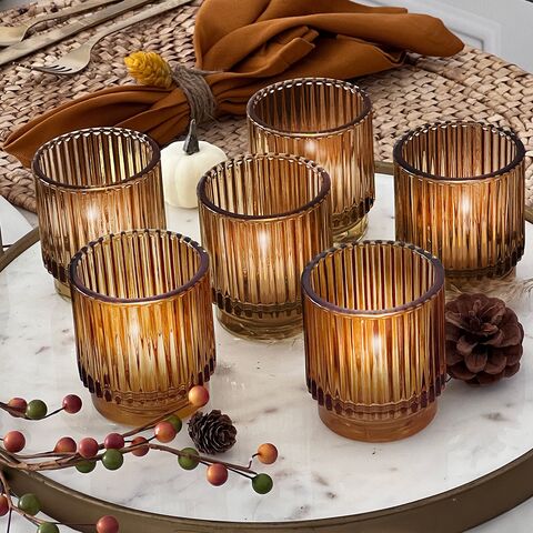 Best Customized label Empty Glass Candle Jars with Metal Lids Manufacturer  and Factory