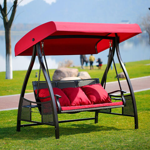 Metal garden swing chair best sale