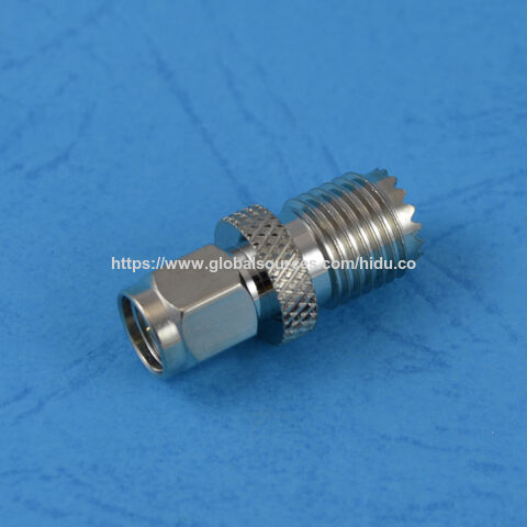 SMA Stecker auf Mini-UHF Buchse (vernickelt) HF-Adapter HF-Steckverbinder HF-Koaxialsteckverbinder