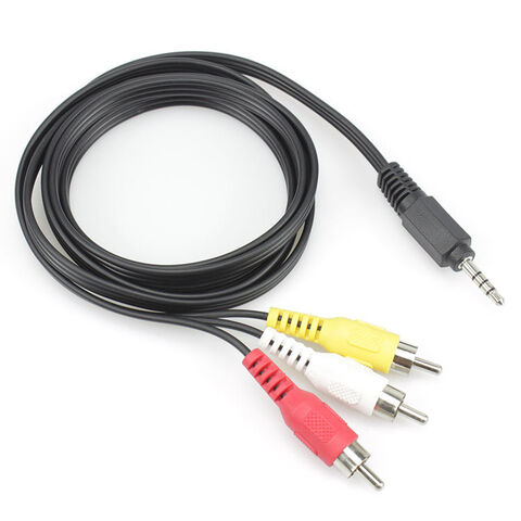 3.5 MM Stereo Male to Two RCA Male Cable 50 ft - 22 AWG