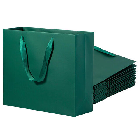 Buy Wholesale China Large Dark Green Gift Bags Deep Green Gift Bag 