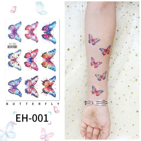 Buy Wholesale China Custom Waterproof Women Men Kids Temporary Tattoo  Stickers Metallic Tattoos Sleeve Arm & Tattoo Sticker at USD 0.01 | Global  Sources