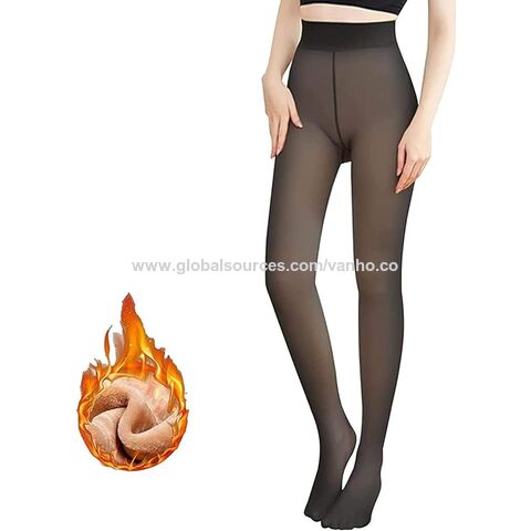 Buy Wholesale China Winter Warm Leggings Sexy Slim Translucent