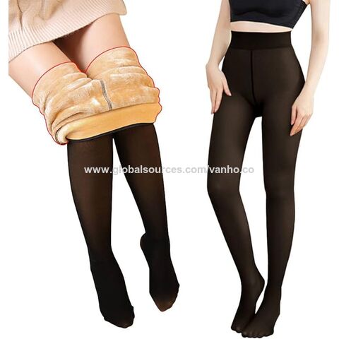 Wholesale Fake Translucent Warm Pantyhose Leggings Slim Stretchy