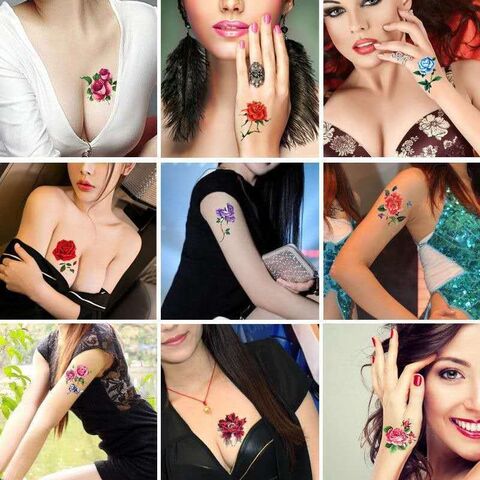 Temporary Tattoos Large Stickers Fake Paste Leg Full Arm Tattoo Stick  Waterproof