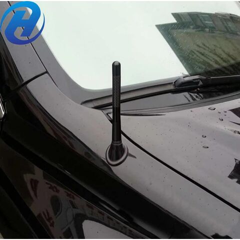 5 Black Universal JDM Style Carbon Fiber Screw Auto Car Vehicle Short Antenna 5 Black Universal JDM Style Carbon Fiber Screw Auto Car Vehicle Short Antenna