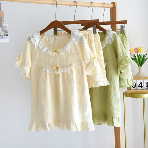 Pyjamas pour bébé, vêtements de nuit, ensembles de nuit en velours pour femmes, pyjamas en satin, vente en gros de vêtements de nuit, ensembles de nuit, pyjamas pour filles et femmes for sale at factory direct price