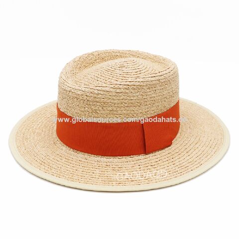 Buy Wholesale China Elegant Lightweight Concave Top Flat Wide Brim ...