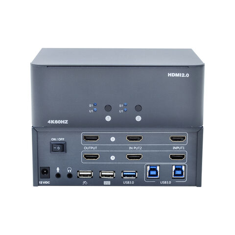 Conmutador KVM HDMI 2.0 4K 60Hz 2 EN 2 SALIDAS de alta calidad, recién llegado for sale at factory direct price