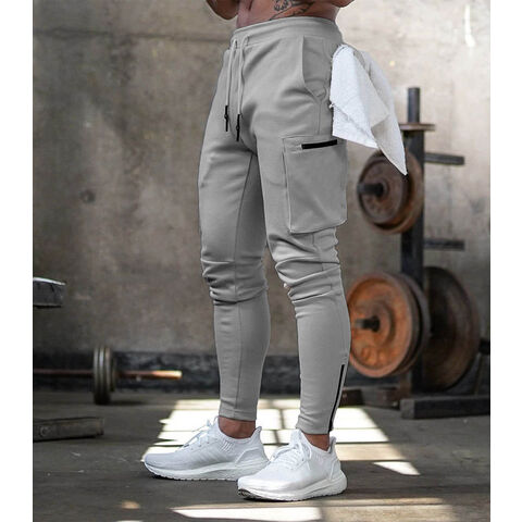 MABEK Pants Men Gym Men's Trousers Jogging Tight Sweatpants Tight  Sweatpants Men's Side Zipper Pants (Color : Dark Grey, Size : (Size) L) :  Amazon.co.uk: Fashion