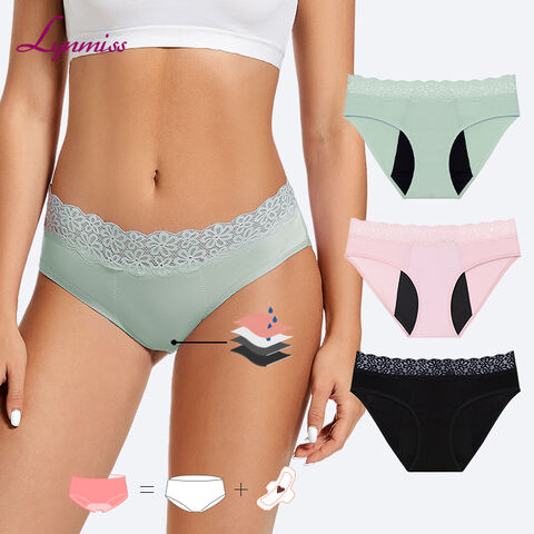 Wholesale Women Menstrual Panties Four Layer Leakproof Sexy Thong