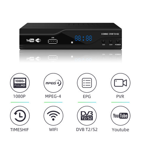 Junuo Digital Receiver Manufacturer Dvb T2 Tv Box USB by Software Upgrade