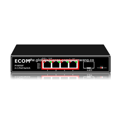 Buy Wholesale China Poe Switch 4 Poe Ports 10/100/1000m + 1 Sfp Uplink ...