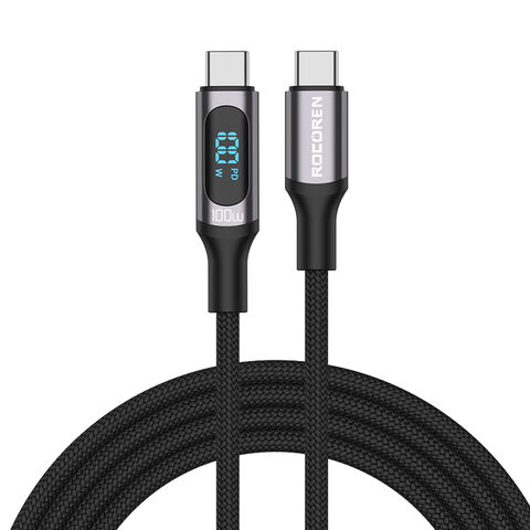 UGREEN 100W USB Type C To USB C Cable For Macbook iPad Samsung Xiaomi PD  Fast Charging Charger Cord 5A E-Marker Chip Fast USB C Color: 60W Metal  Grey, Length: 3m