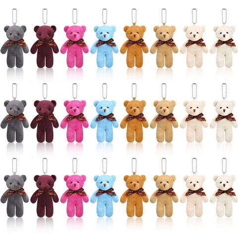 Personalised key ring - Teddy bear plush