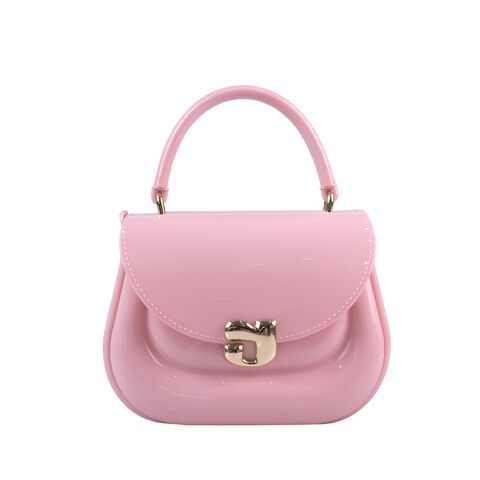 Wholesale Fashion Candy Color Handbag Satchel, Mini Pink Purse Jelly  Shoulder Bag Crossbody Purse with Pearls Handle Chain Strap From  m.