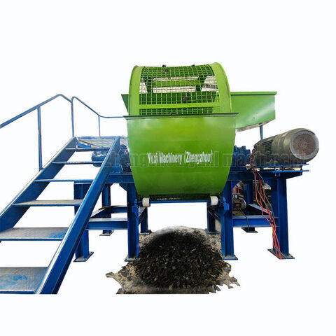 Shred up to 25 tires in 6 minutes: industrial shredder for sale