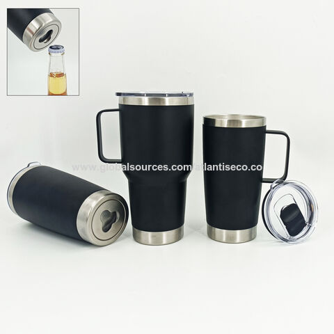 600ml Double Wall Stainless Steel Mugs for Beer Mug Bottle Opener