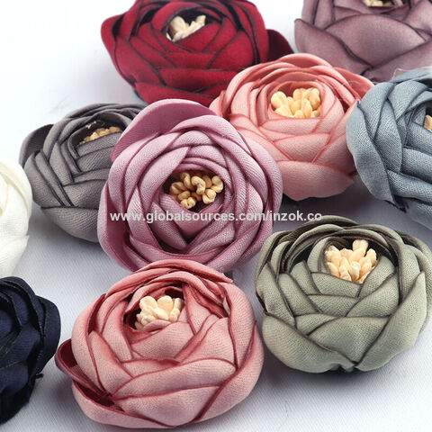 Wholesale DIY Satin Roses Artificial Flowers with Clips for Wedding Dress  Decoration - China Garment Accessories and Clothing Accessories price