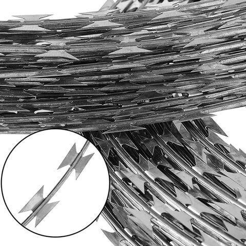 Buy Wholesale China Durable High Galvanized Layer Razor Barbed Wire In ...
