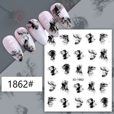 2024 Manjong Nail Art Stickers DIY Nail Manicure Accessories Waterproof  Fake Nails Stickers
