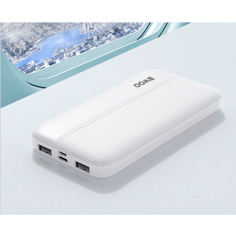 BWOO Mini Powerbank Dual USB 5V2A, tragbares Ladegerät, ultradünne Powerbanks 10000mAh - Großhandel