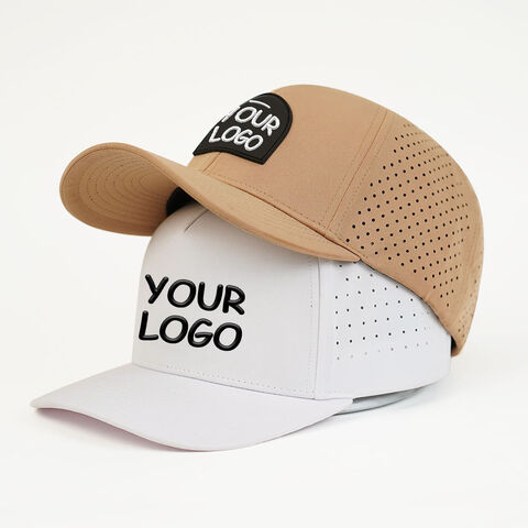 Buy Wholesale China Custom Sources Perforated Hat | Panel 0.8 Logo Baseball Caps at Trucker Waterproof Hat Cutting USD Laser Global & Cap Sport Embroidery 5 Drilled Hole