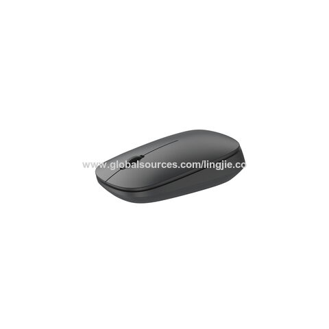 LED Wireless Mouse, Slim Rechargeable Silent Bluetooth Mouse, Portable USB  Optical 2.4G Wireless Bluetooth Two Mode Computer Mice with USB Receiver  and Type C Adapter (Black) 