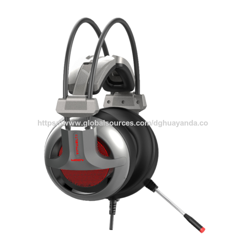 JIN DUN M08V Modische & beliebte hochwertige PC-Gaming-Headsets mit 7.1 Surround Sound, Dural-Kopfband und geringem Gewicht