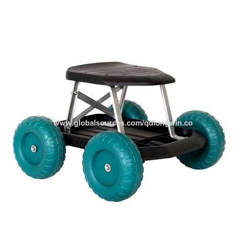 Work seat best sale with wheels