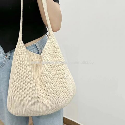 Buy Wholesale China Wholesale Cotton Rope Knitted Women's Shoulder