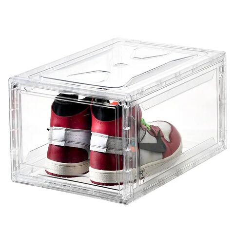 Transparent 20 Schuhboxen Stapelbar Schuhaufbewahrung Box Kunststoff  Schuhkarton